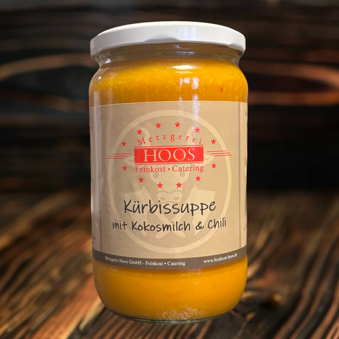 Kürbissuppe mit Kokosmilch & Chilli